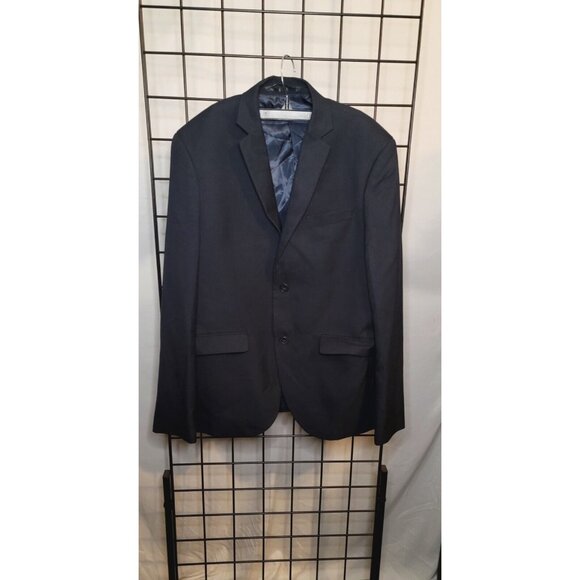H & M Slim Fit Black Suit Coat Jacket Mens Size 42R 39x28 2 Buttons - Picture 1 of 7